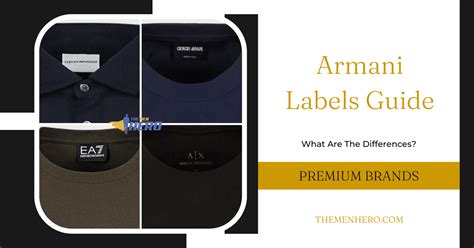 armani etiqueta|armani premium labels explained.